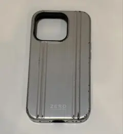 ゼロハリバートン iPhone 15Pro ケース シルバー 銀