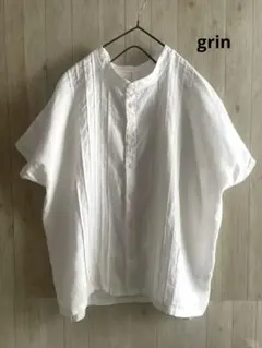 ★美品★grin リネンシャツ リネンブラウス 洗いざらしのサムネイル