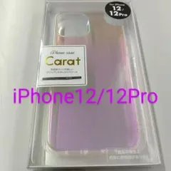 IPhone12/12proクリアケースTPU素材【オーロラピンク】のサムネイル