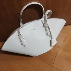 zara トートバッグ/PVC/WHT/