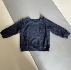 COMME CA ISM ダークグレー トレーナー 90cm