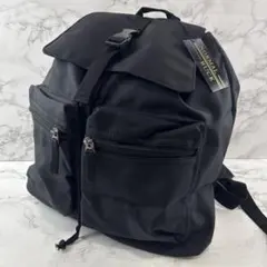 ほぼ未使用NORMAL RUCK オールブラック ナイロン リュックバックパックのサムネイル