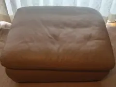 천연 가죽 오토만 니토리