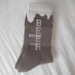 【未使用】ROSTERSOX BEER ソックス ブラウン サイズ25-27