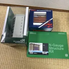 Nゲージ ストラクチャー 建物 3点セット KATO TOMIXグリーンマックス