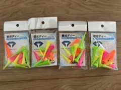 ダイヤゴルフ　 蛍光ティー レギュラー50mm ショート33mm