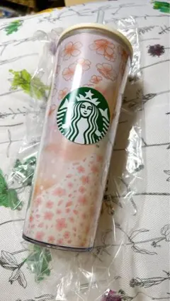 新品　SAKURA2025コールドカップタンブラーレイヤード414ml スタバ