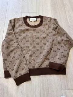 GUCCI GGロゴ ニット セーター ブラウンのサムネイル