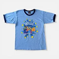 00's THE SIMPSONS "groove" リンガーTシャツ USA製