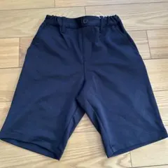 新品未使用☆コムサイズム　紺ストレッチポンチ グルカハーフパンツ120㎝