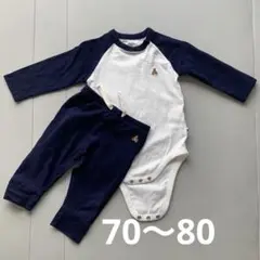 GAP 6-12m セットアップ 長袖ロンパース