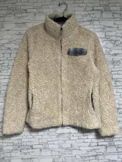 フリースジャケット フルジップ 冬物 アウター ボアジャケット