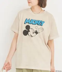 グッドロックスピード ミッキーマウス 半袖Tシャツ ベージュ