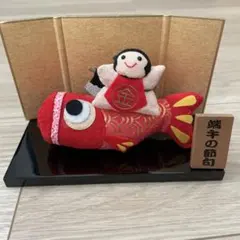 布製 鯉のぼり ちりめん　金太郎　人形 鯉のぼり 室内用 端午の節句 大 金太郎 ちりめん細工館 : ちりめん細工