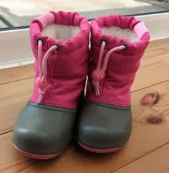 女の子　スノーブーツ　ピンク　18cm