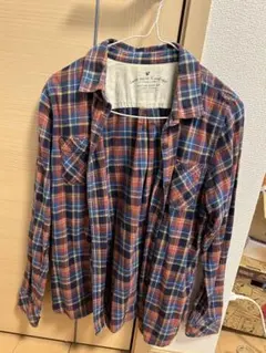 Earth music & ecology チェック柄長袖シャツ