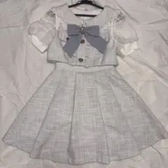 LIZLISA リズリサ ワンピース ツイードセットアップ風ワンピース