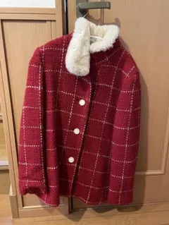 本日限定値下げ！　定価3万　婦人　コート　ジャケット　赤　11号