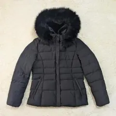 【美品】INDIVI (インディヴィ) ダウンジャケット フォックスファー