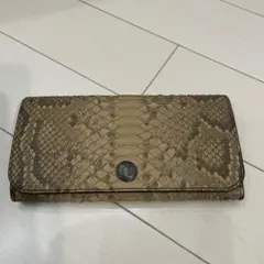 ミュベール パイソン（本革）長財布 ☆美品 - メルカリ