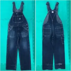 Lee デニム オーバーオール M LM4254 リー インディゴ 古着