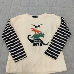 クレードスコープ　klädkåp 恐竜プリント 長袖カットソー 110