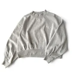 【美品】 COLZA コルザ モックネック スウェット ショート丈 グレー S