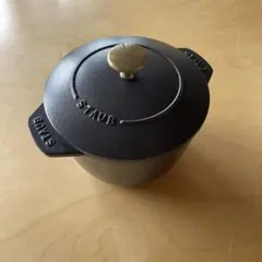 ストウブ STAUB ラ ココット de GOHAN 16cm ブラック 未使用 ストウブ ラココットde GOHAN M 16cm ブラック