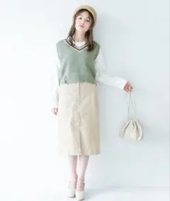 《Heather》カラーIラインスカートのサムネイル