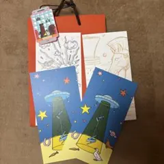 HERMES ショップ袋　ポストカード4枚