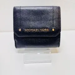 【美品】MICHAEL KORS ブラック 二つ折り財布