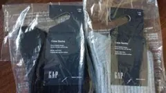 【新品】GAP オーガニックコットン クルーソックス 2足セット