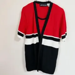 SAG HARBOR DRESS 【M】ニット 半袖 肩パッド付き