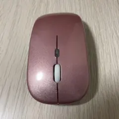 ピンク ワイヤレスマウス USBレシーバー付き