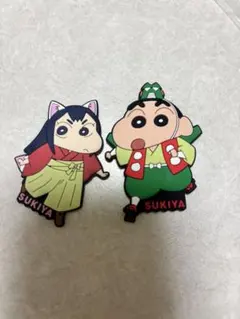 すき家　すきすきセット　クレヨンしんちゃん ラバーマグネット