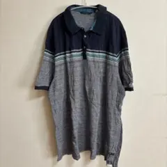 SEAN JOHN ポロシャツ 半袖 バイカラー ストライプ ショーンジョンのサムネイル