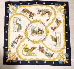 【HERMES シルクスカーフ】未使用！美品！馬車と騎士