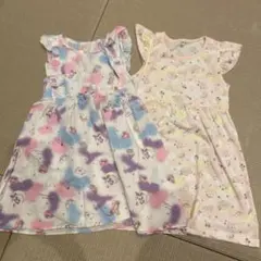 ノースリーブワンピース2枚セット 130