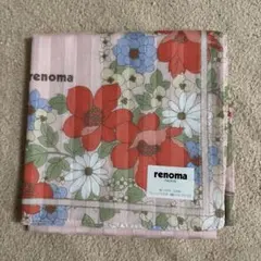 renoma 花柄 ハンカチ