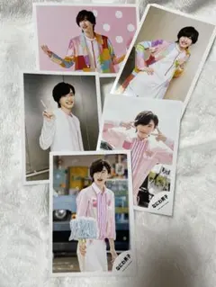 【新品】2021年デビューなにわ男子道枝駿佑公式生写真５枚セットB