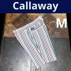 美品 キャロウェイ X SERIES ハーフパンツ トライプ 紺 LL - メルカリ