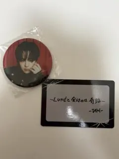 &team TAKI缶バッチとメッセージカード