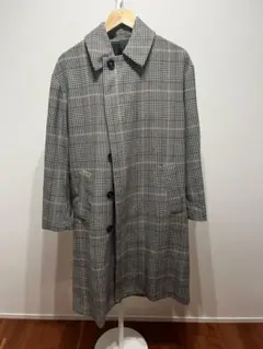 INHERIT グレンチェック トレンチコート