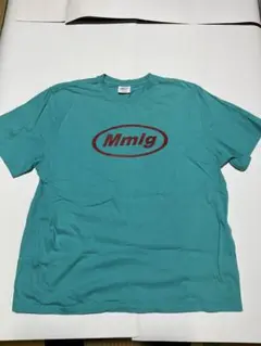 Mmlg ターコイズ ロゴ Tシャツ M