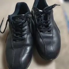 Mizuno ブラックレザー スニーカーウォーキングシューズ