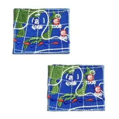 天気図　ワッペン　2枚セット