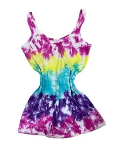 y2k 平成ギャル平成女児　00’s タイダイ柄　ピチT