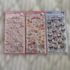 【正規品】ボンボンドロップシール サンリオ第2弾 ハローキティ クロミ 3枚