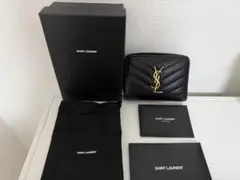 SAINT LAURENT 二つ折り財布黒