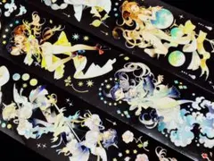 切売 308☆ 海外 マスキングテープ マステ PET 装飾 レース 蝶 贝壳銀